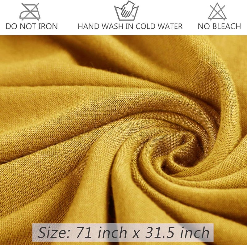 PWEOUKE Head Wraps for Black Women African Head Wrap Lightweight for Women Long Plain Turban Hair Scarf Scarves - Image 2